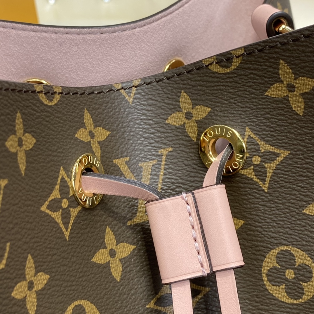 Louis Vuitton NEONOE MM Bucket Bag Monogram M44022 Pink